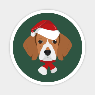 Santa Beagle Dog Magnet